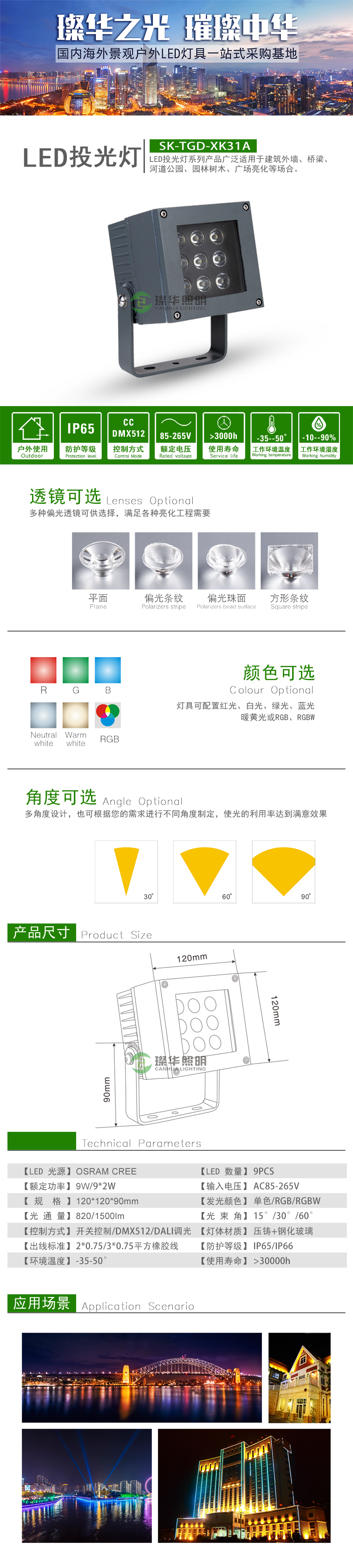 LED投光灯 SK-TGD-XK31A