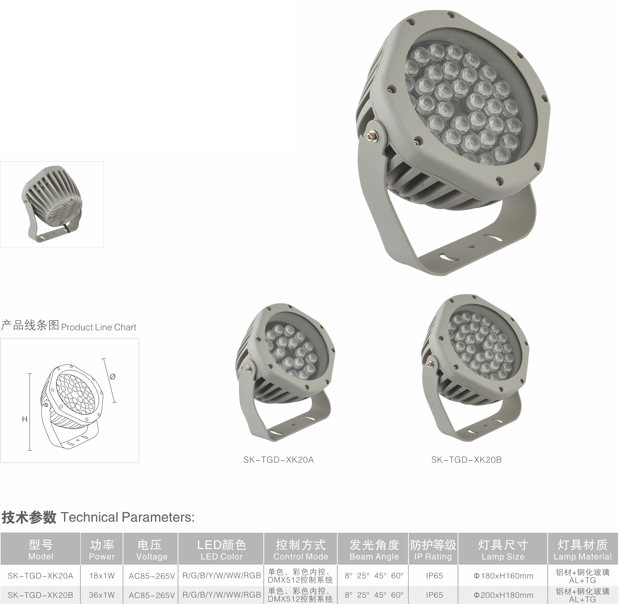 LED投光灯 SK-TGD-XK20